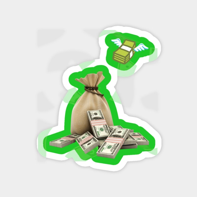 Money Magnet by T-shirt Style