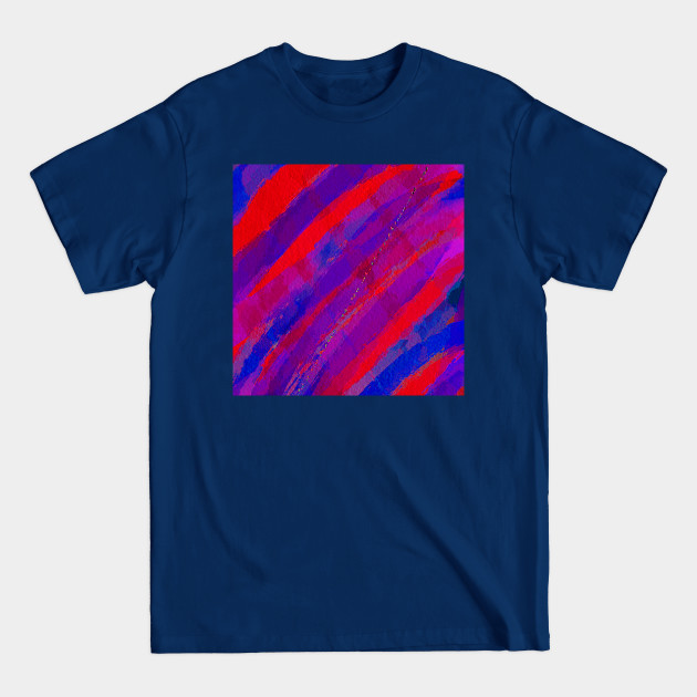 Disover Watercolor Reds and Blues - Watercolor Abstract - T-Shirt