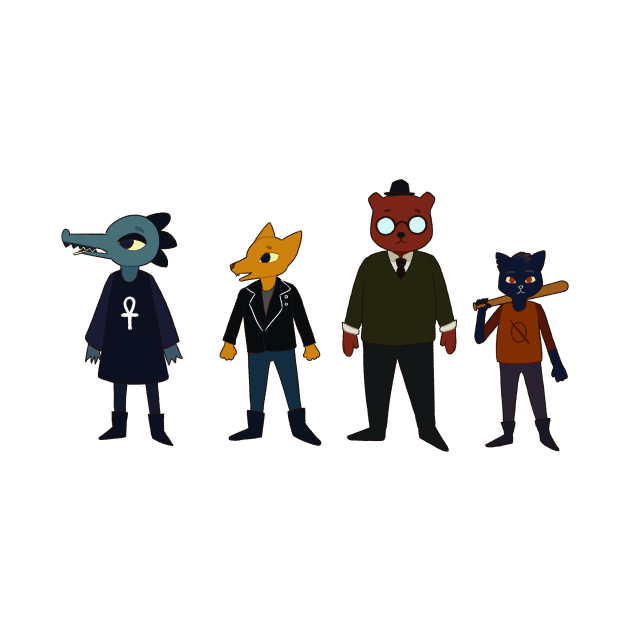 Night in the woods characters by tardisgrump