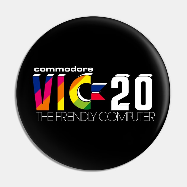 Commodore VIC-20 - Version 4 White Pin by RetroFitted