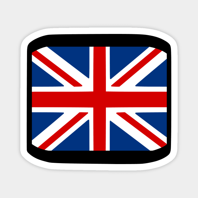 Union jack Magnet by Milaino