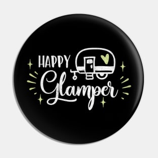 Happy Glamper Camper Pin
