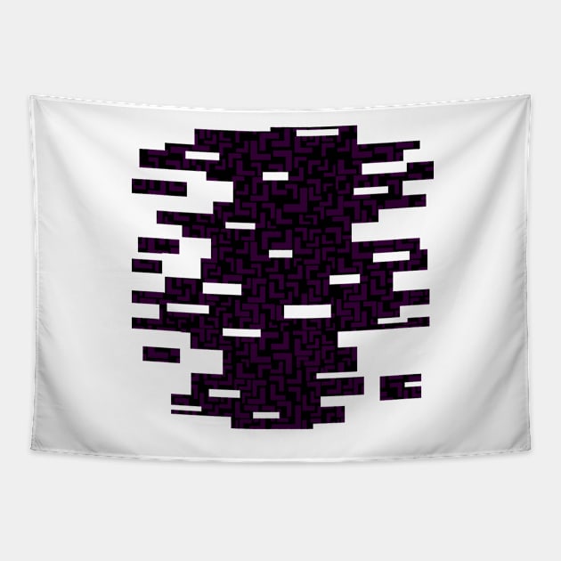 Glitches in the Void, Purple Tapestry by StephOBrien