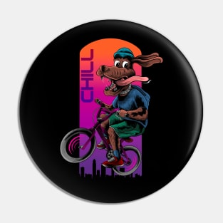 DOG CHILL BIKE Pin