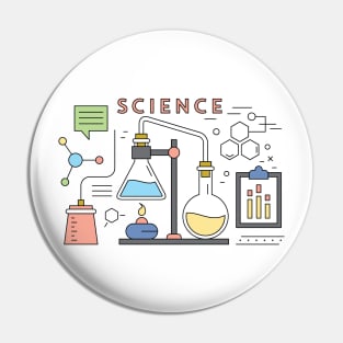 Science!! Cute Design Pin