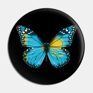 Kazakhstani Flag  Butterfly - Gift for Kazakhstani From Kazakhstan Pin