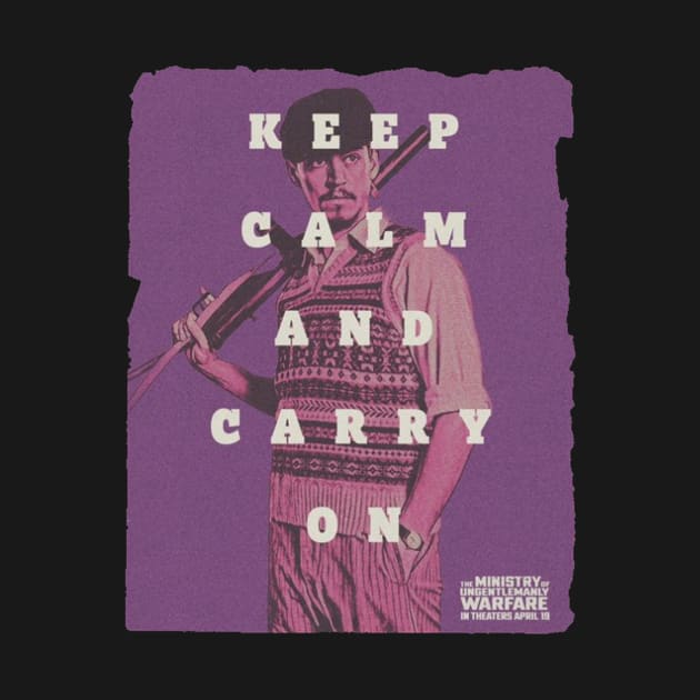 keep calm and carry on purple henry golding by Super-TS