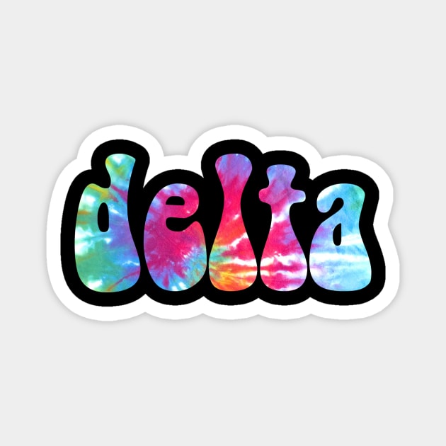 Tie Dye Delta Magnet by lolosenese