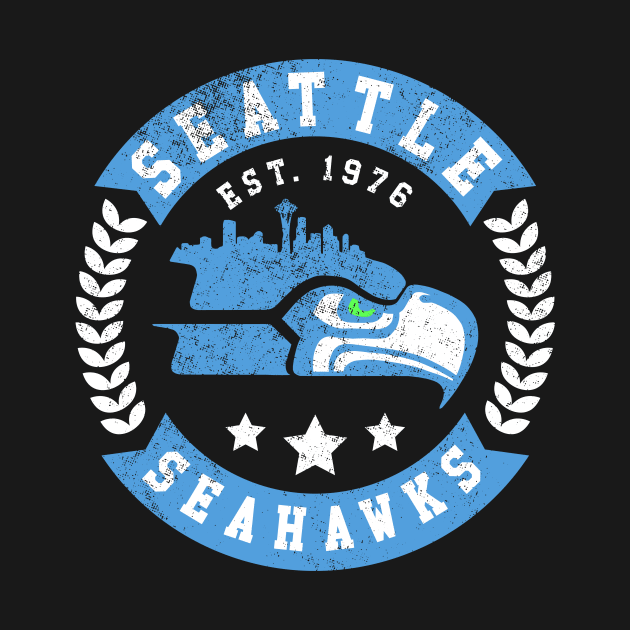 Seattle City Football Seattle Seahawks Football Fan by Nichole Joan Fransis Pringle