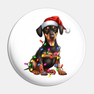 Christmas Doberman Pinscher Pin