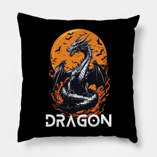 Xaden Riorson dragon flying to the moon Pillow