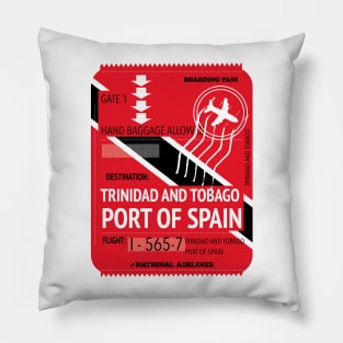 trinidad and tobago port of spain travel ticket. Pillow