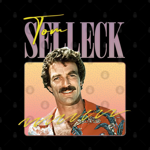 Tom Selleck - 80s Aesthetic Design by DankFutura