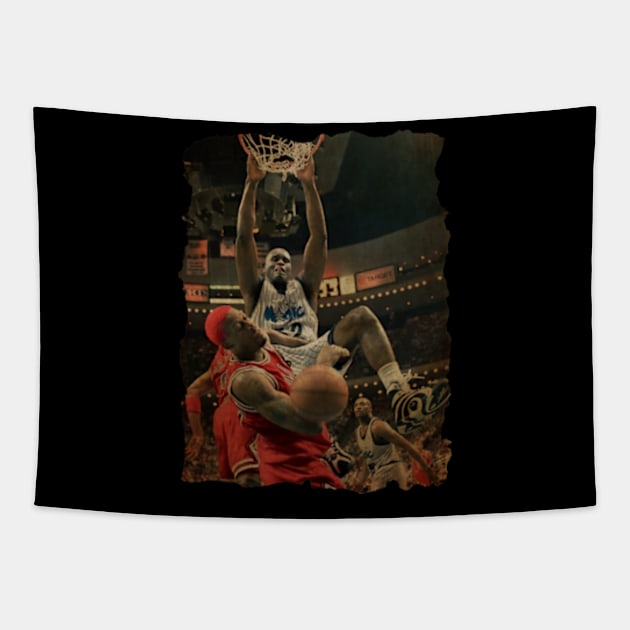 Shaq Attack Rodman Vintage Tapestry by CAH BLUSUKAN