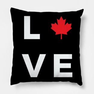 Love , Canada Day Pillow