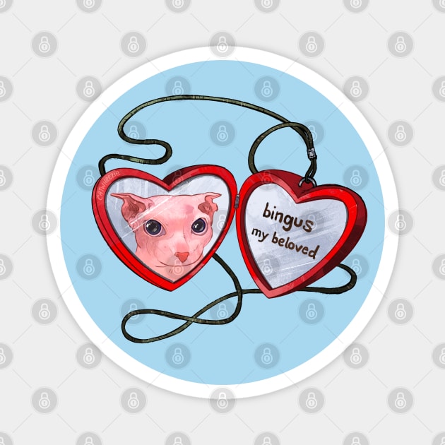 Bingus my beloved Bingus Cat Magnet TeePublic
