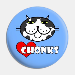 Heart Chonks - Cow Cat Pin