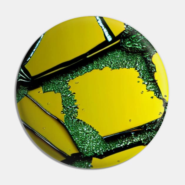 With pattern yellow & green, broken glass pattern, abstract Pin by KK-Royal