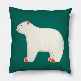 Painted polar bear 1 Pillow
