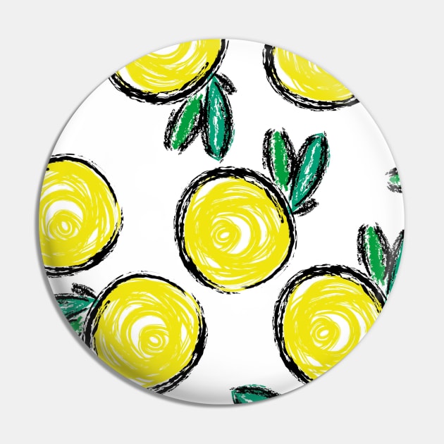 Lemon Draw Fashion Background Seamless Pin by MichelMM