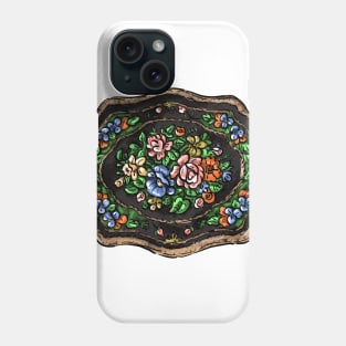 Traditional russian folk print zhostovo tray Phone Case