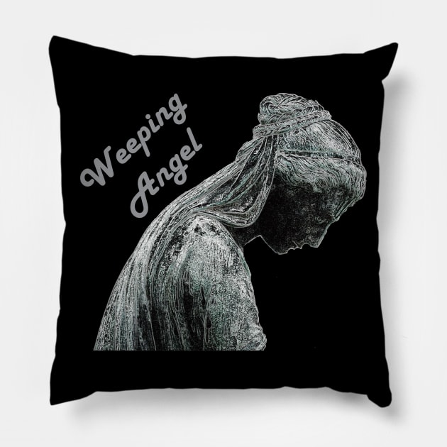 Weeping Angel Pillow by Andy's Art