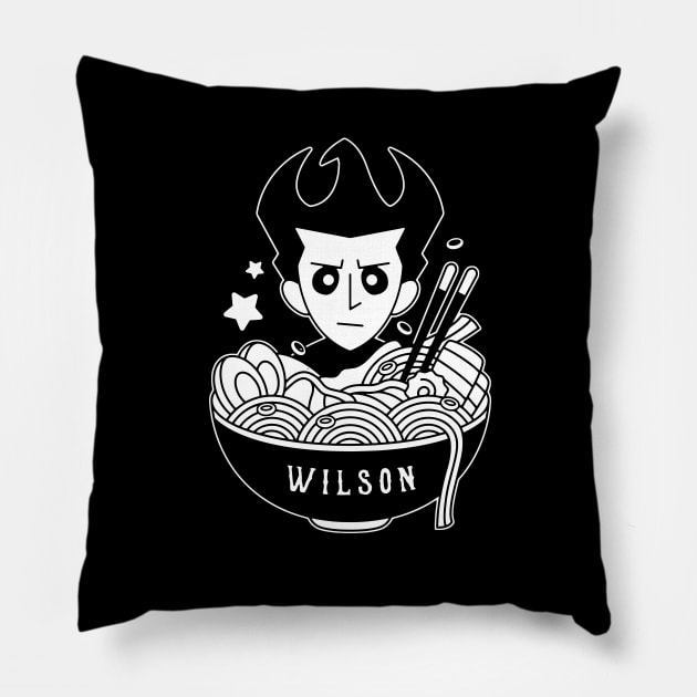 Gentleman Scientist Ramen Pillow by Lagelantee