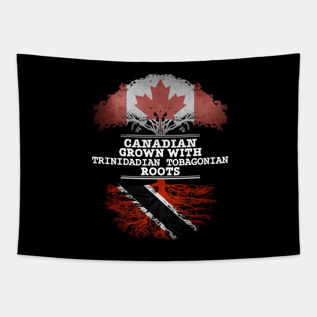 Canadian Grown With Trinidadian Tobagonian Roots - Gift for Trinidadian Tobagonian With Roots From Trinidad And Tobago Tapestry by Country Flags