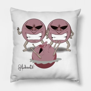 JIBAKU-KUN (BUCKY) ART PRINT (FAN ART) Pillow