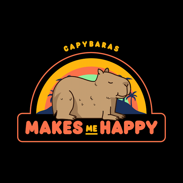 Capybaras makes me happy by CANVAZSHOP