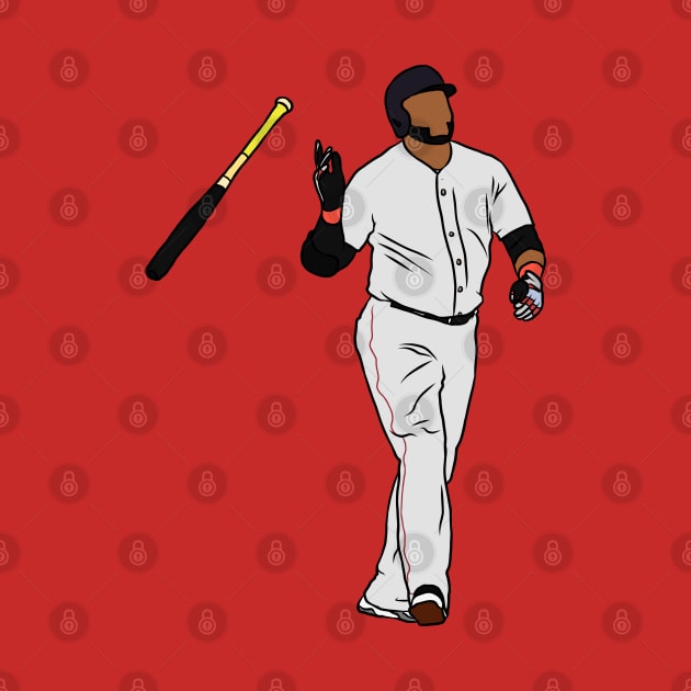 Big Papi Bat Flip by rattraptees