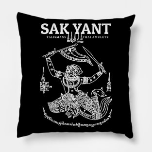 Vintage Muay Thai Sak Yant Hanuman Pillow