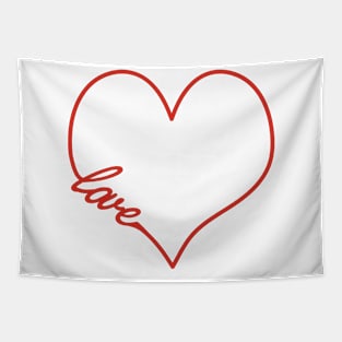 Love Heart Tapestry