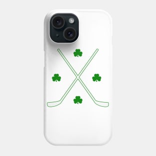 Shamrock Crossed Sticks Phone Case