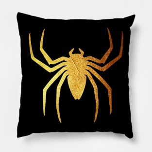 Golden Spider Pillow