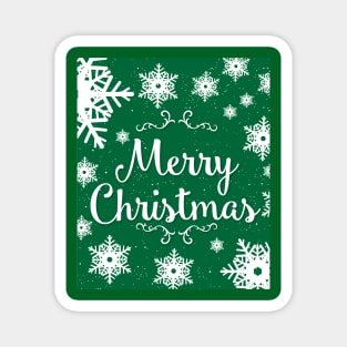 Merry Christmas v2 Green Series Magnet