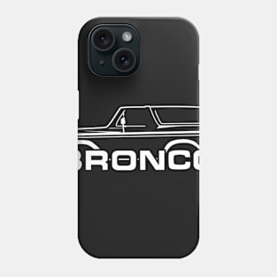 1978-1979 Ford Bronco White With New Logo Phone Case