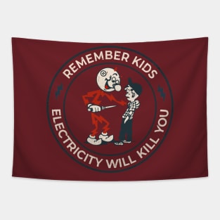 Electricity Will WillYou Kids-Vintage Tapestry