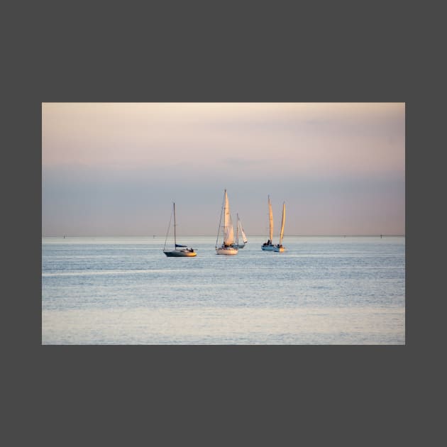 Yachts at St Kilda beach, Melbourne. by sma1050