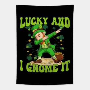 Lucky And I Gnome It St Patrick's Day Tapestry