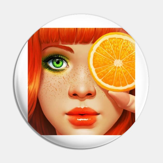 orange hair survivor Pin by krazykruch