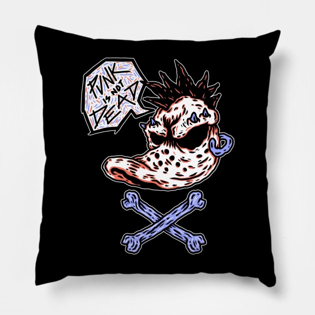 PUNK IS NOT DEAD Pillow by Tee Trends