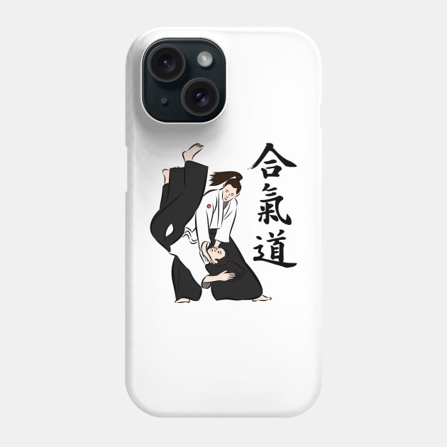 Aikido Irimi Nage - Colour Phone Case by BaliBudo