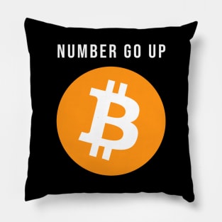 Number Go Up - Bitcoin Pillow