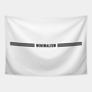 Triple Lined Minimalism (black version) - Minimal DM Tapestry