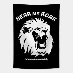 Roaring Lion Face | Hear Me Roar Tapestry