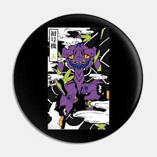 japan Evangelion green Pin