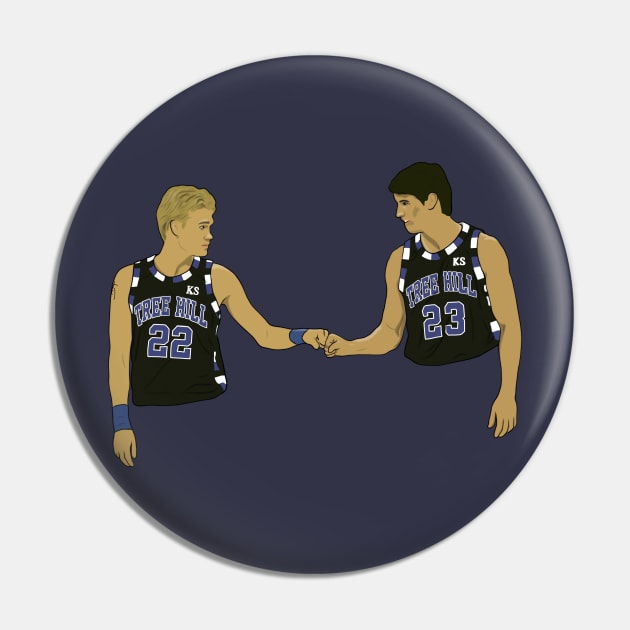 Lucas & Nathan Scott One Tree Hill Pin by Hevding