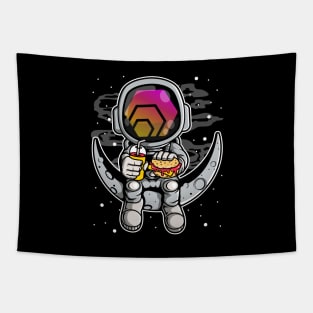 Astronaut Fastfood HEX Coin To The Moon Crypto Token Cryptocurrency Wallet Birthday Gift For Men Women Kids Tapestry