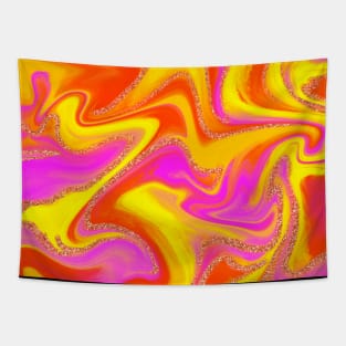 Colorful Abstract Design Tapestry